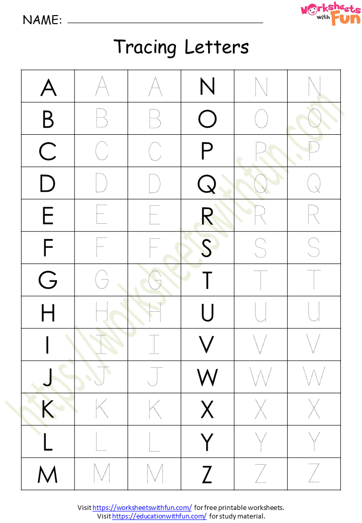 uppercase-letters-worksheet